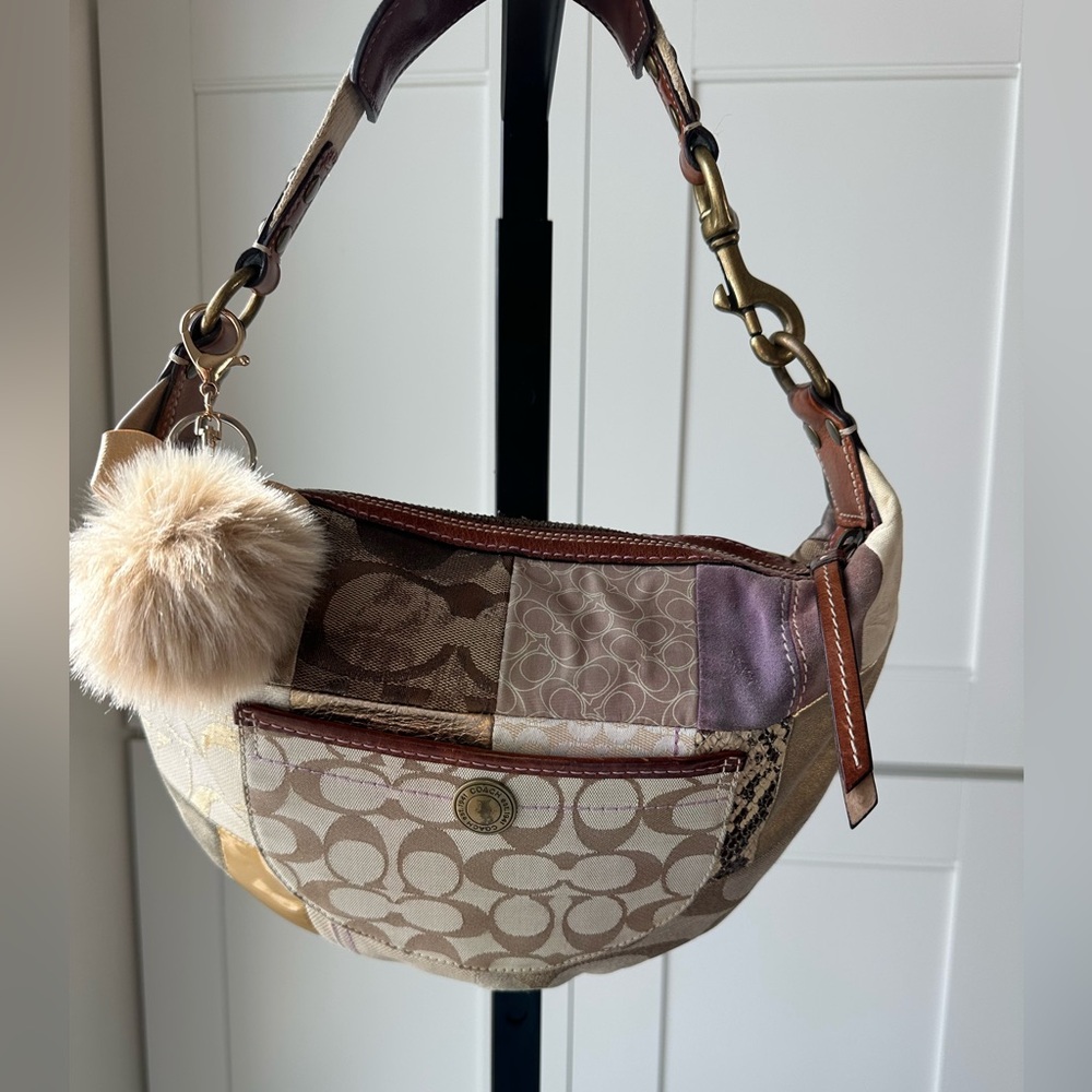 Coach y2k patchwork hobo bag B06S-10019